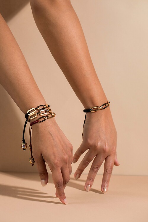 Black Gold Link Bracelet