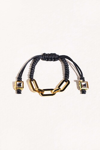 Black Gold Link Bracelet