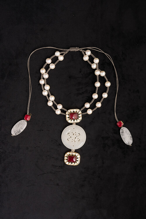 Pearls Please Ruby Necklace