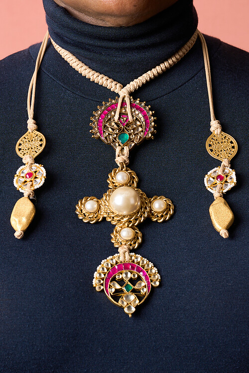 Pearl Cross Necklace