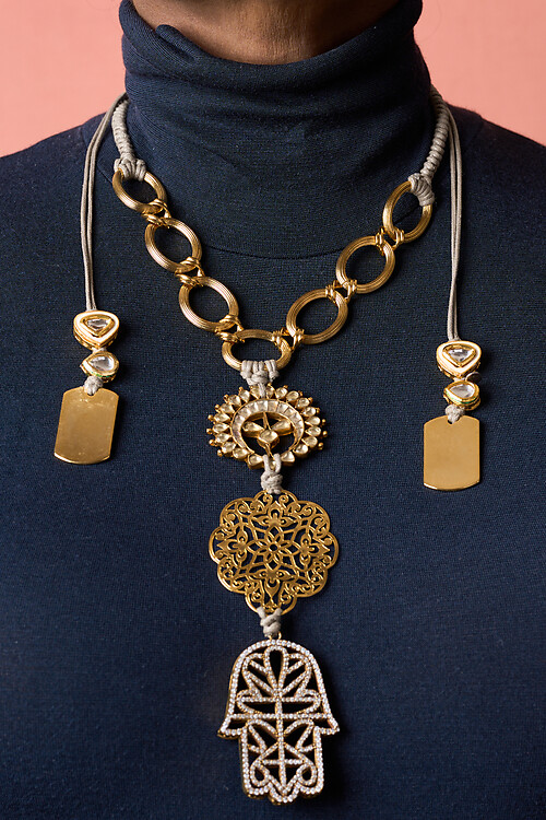 Hamsa Link Necklace