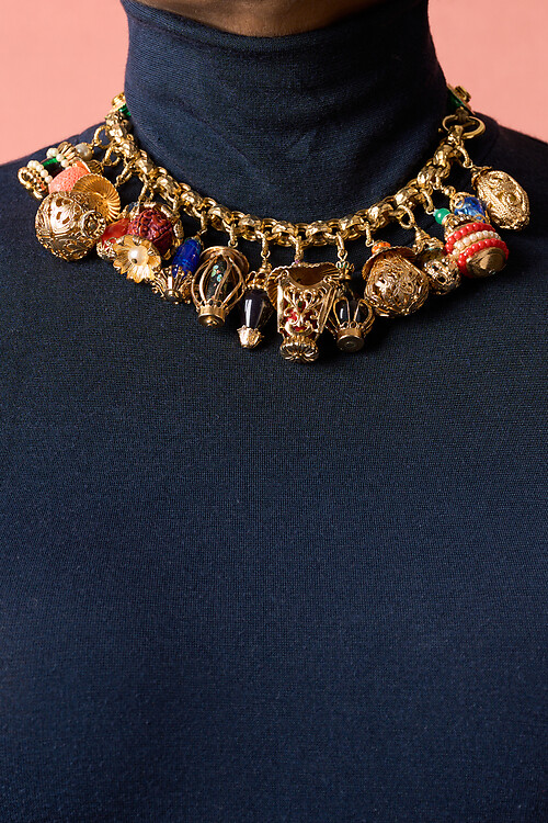 Charm Bracelet Necklace