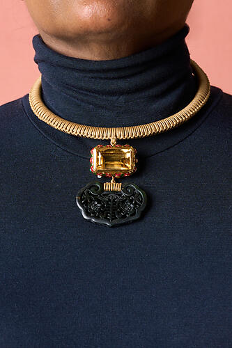 Rectangular Hasli Necklace