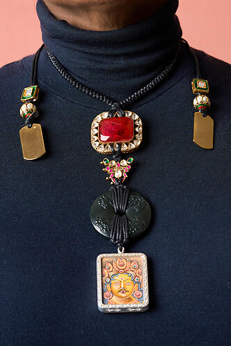 Black Thangka Necklace