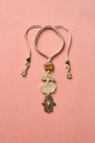 Hamsa Cloud Jade Necklace